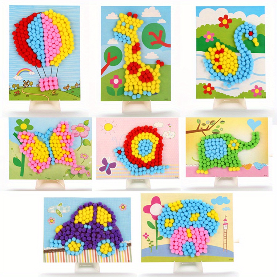 Art Craft Painting - Pintura de pompón de colores, 2