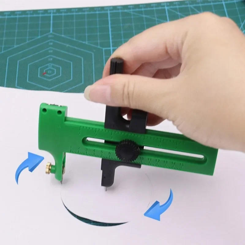 Art Craft Tools - Cortador Circular Manual Ajustable, Cuchilla para