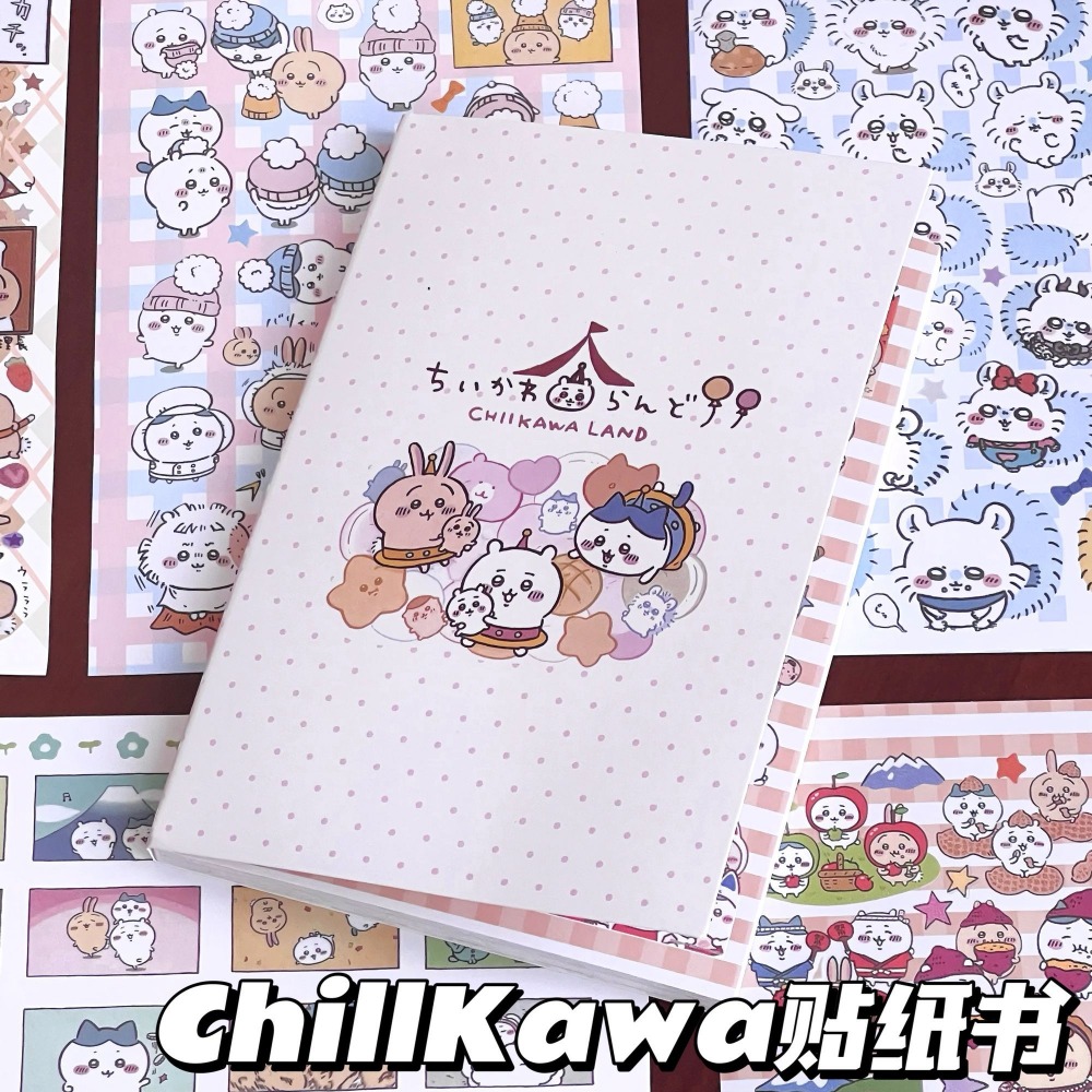 Art Craft Books - Libro de Pegatinas Chiikawa, Pegatinas Kawaii