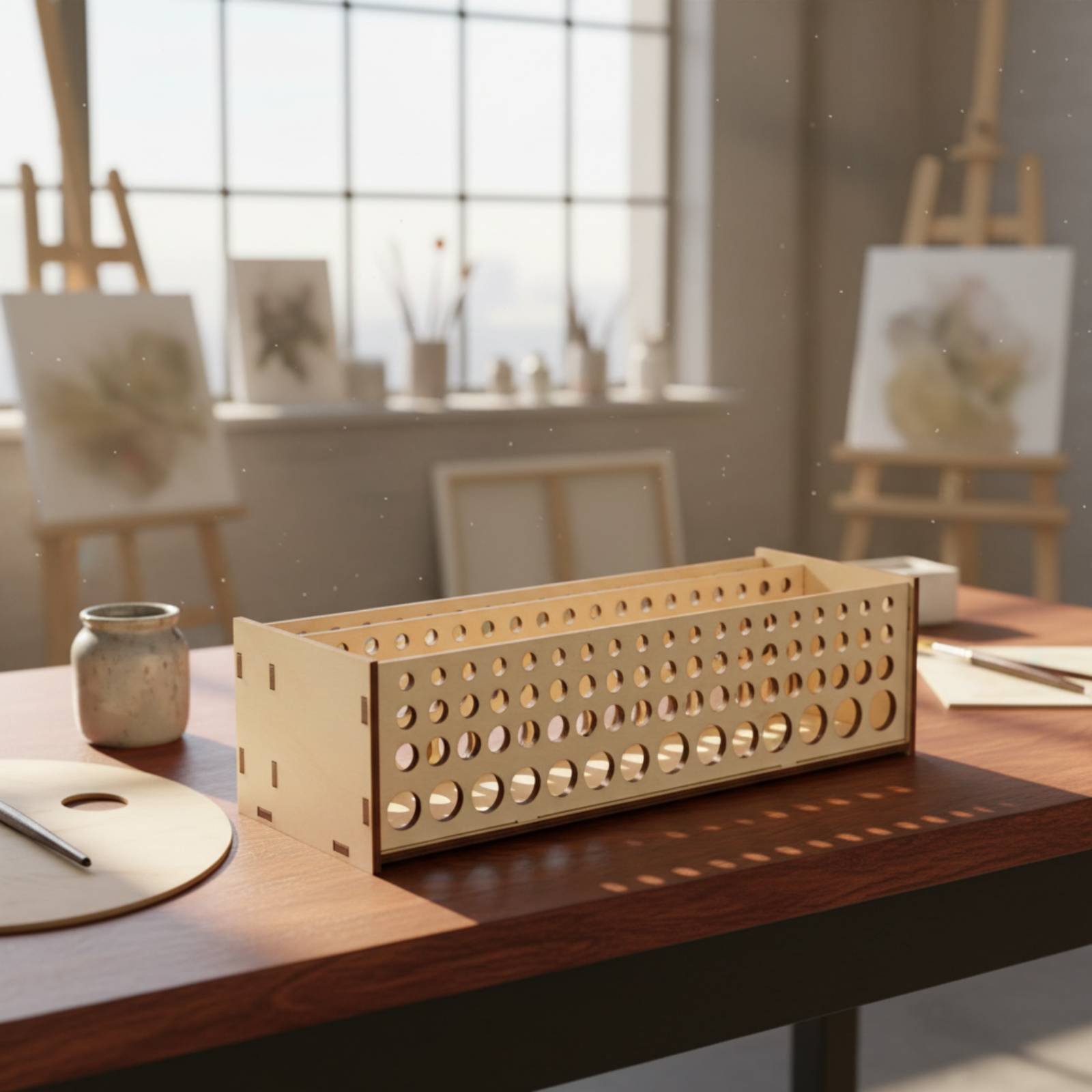 Art Craft And Design - Soporte para Pinceles de Madera con