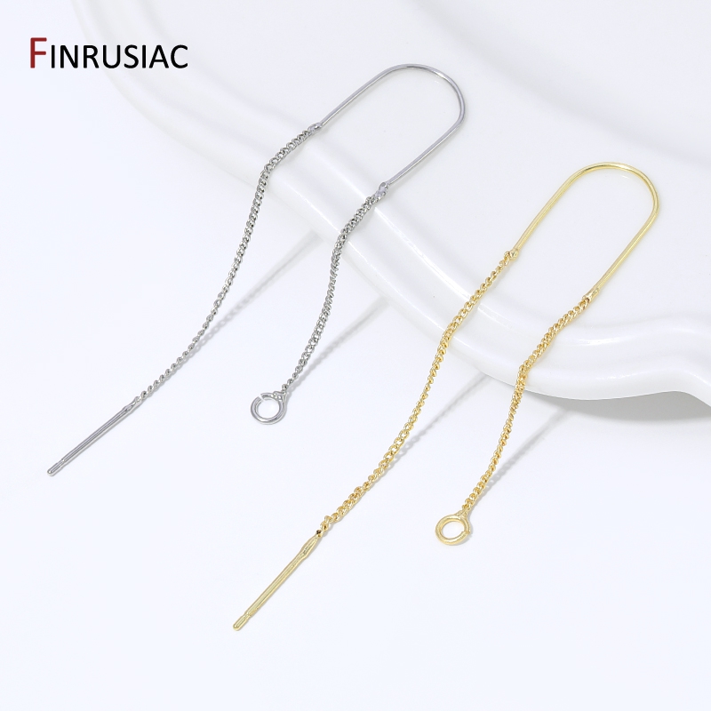 Art Craft Ideas - Pendientes colgantes de cadena larga con