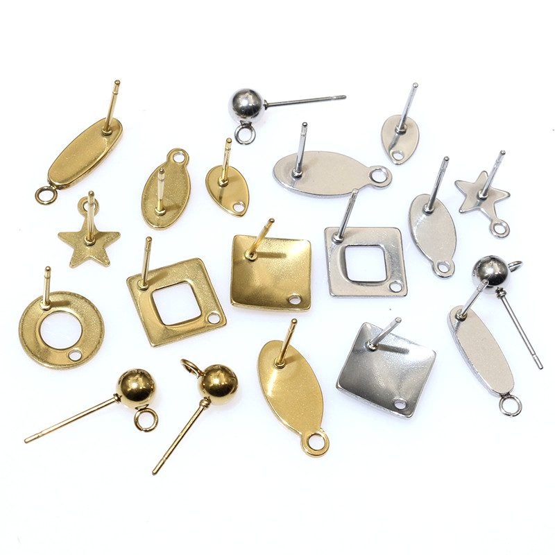 Art Craft Ideas - 20 piezas de acero inoxidable, pendientes