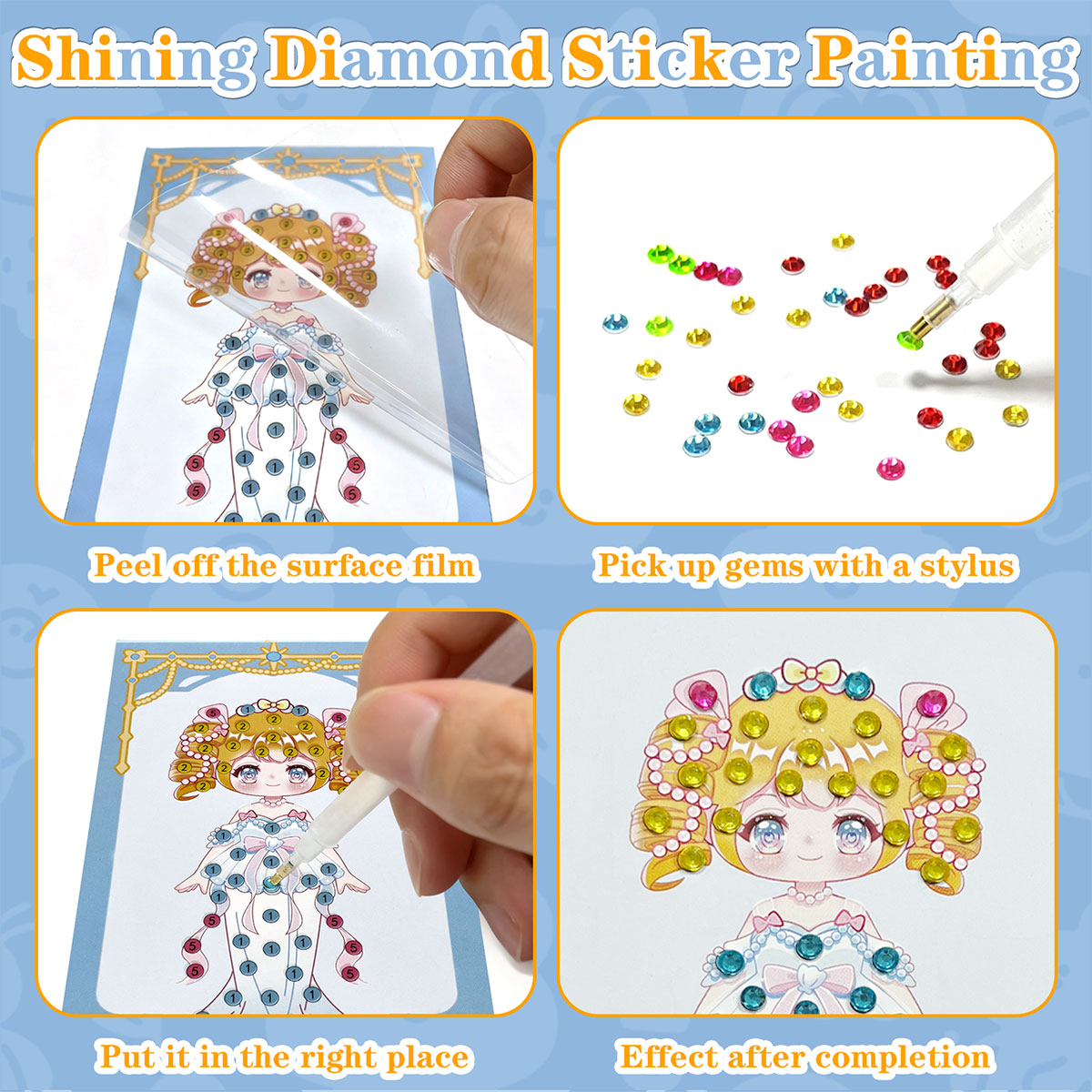 Kit de 16 Gemas para Manualida - Art Craft Activities reseña y precio