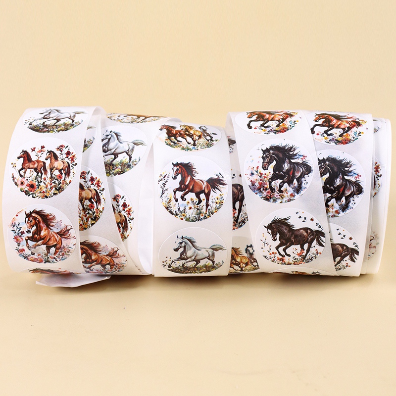 500 pegatinas de caballos y fl - Art Craft Items reseña y precio