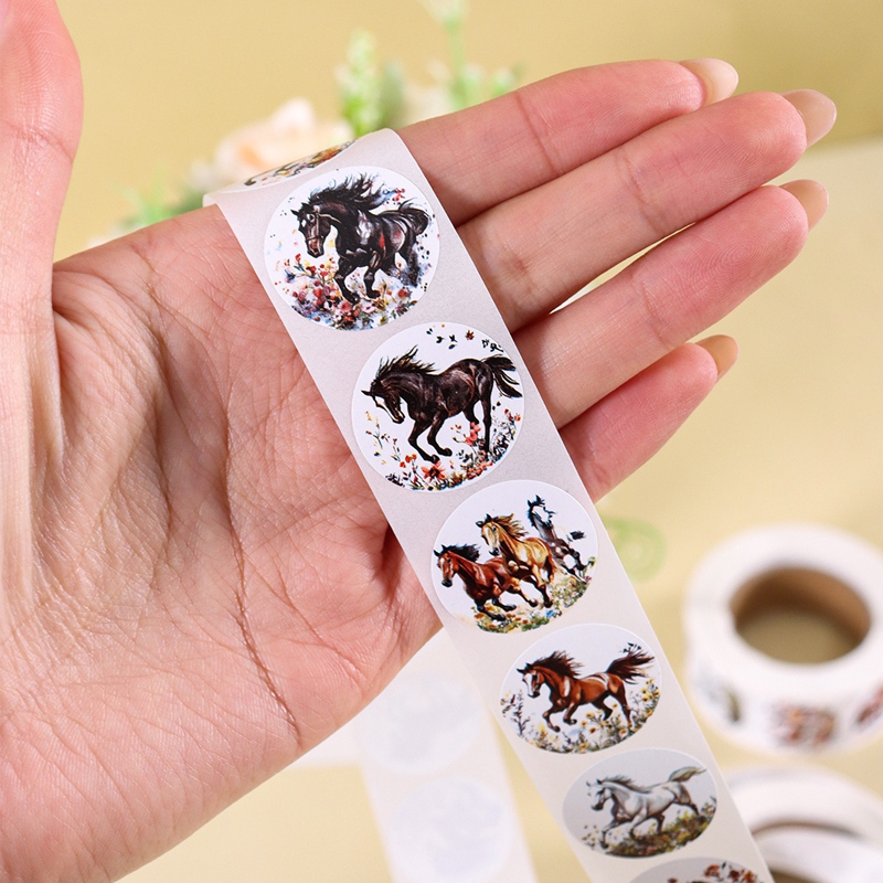 500 pegatinas de caballos y fl - Art Craft Items reseña y precio