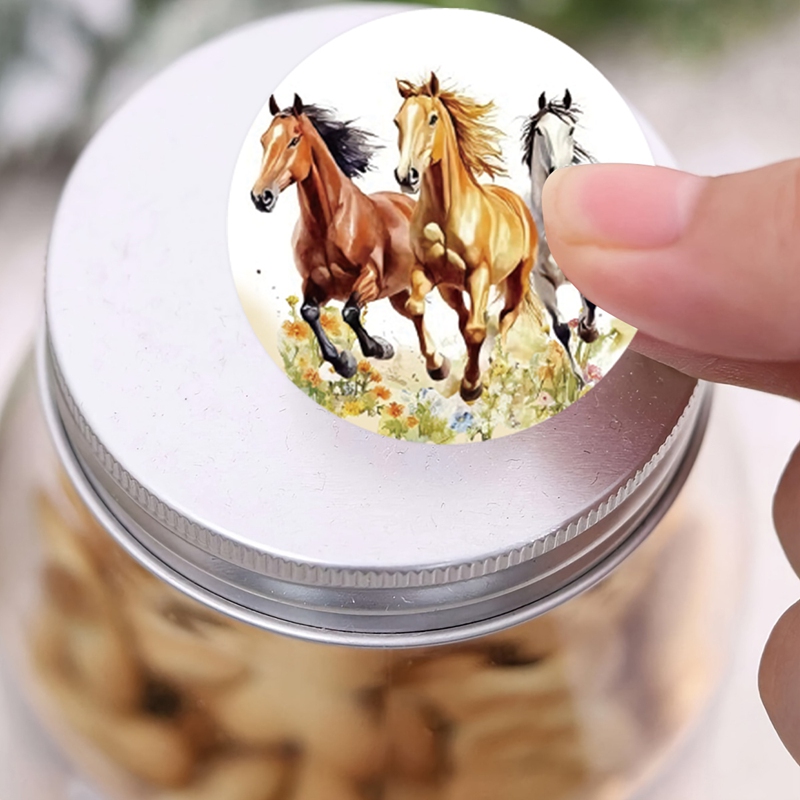 500 pegatinas de caballos y fl - Art Craft Items reseña y precio