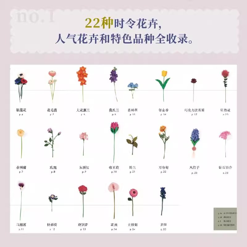22 flores de ganchillo de tama - Art Craft Books reseña y precio