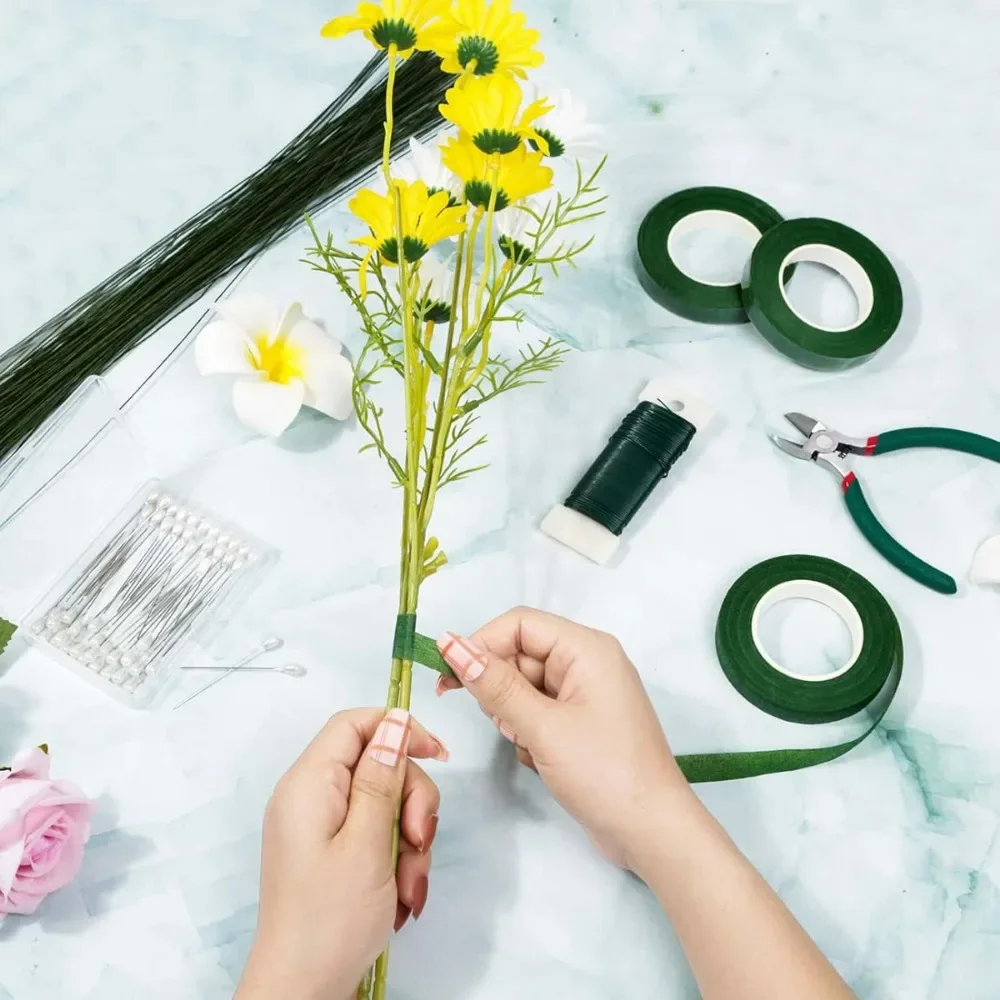 Hermosas cintas florales verde - Art Craft Items reseña y precio
