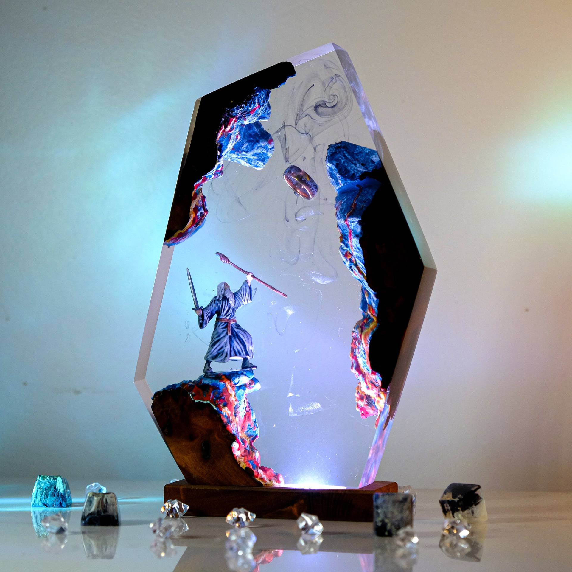 Lámpara de Resina con Figura d - Art Craft Christmas reseña y precio