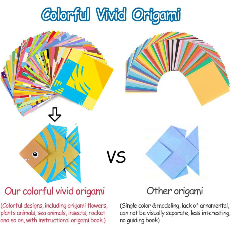 Kit de origami con 30/96 hojas - Art Craft Books reseña y precio