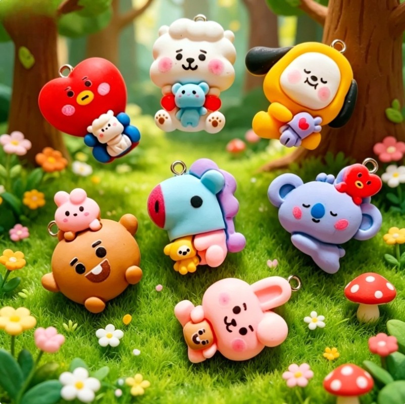 7 piezas de dijes de resina BT - Art Craft Ideas reseña y precio