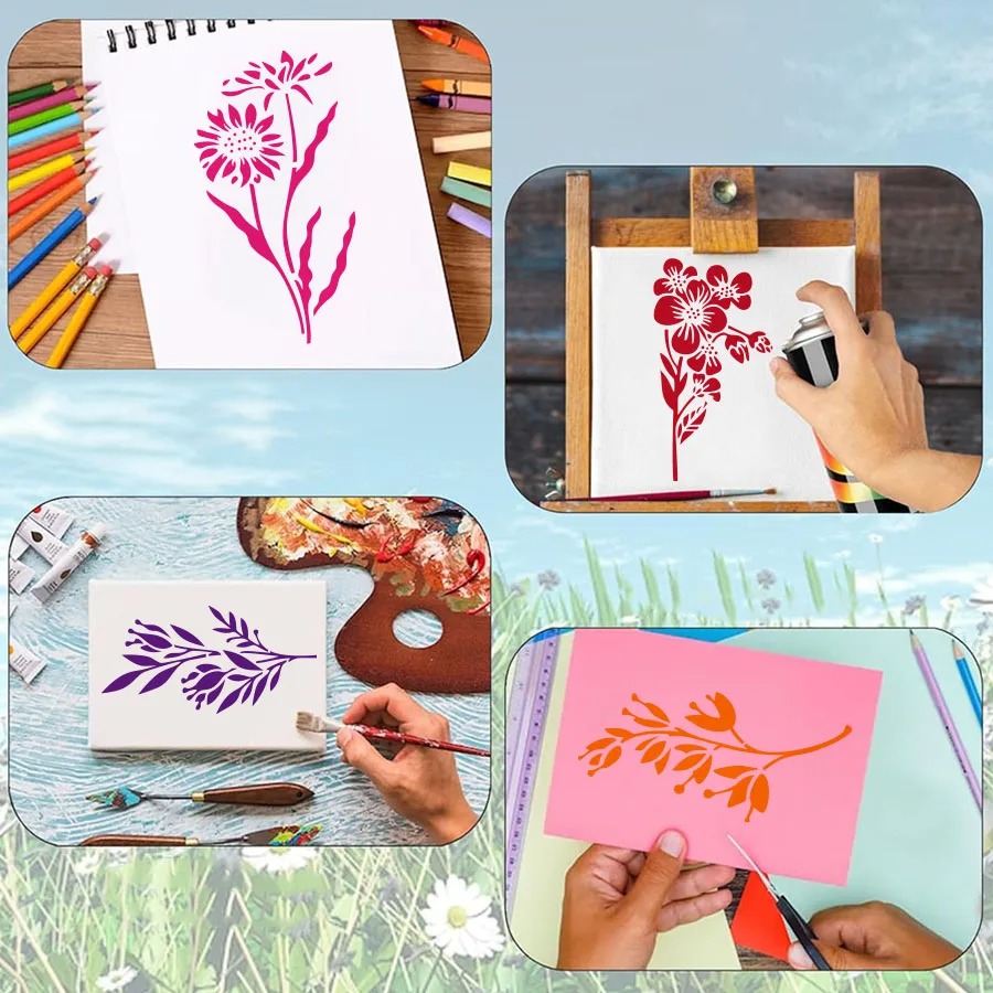 18 Plantillas de Flores y Hoja - Art Craft Activities reseña y precio