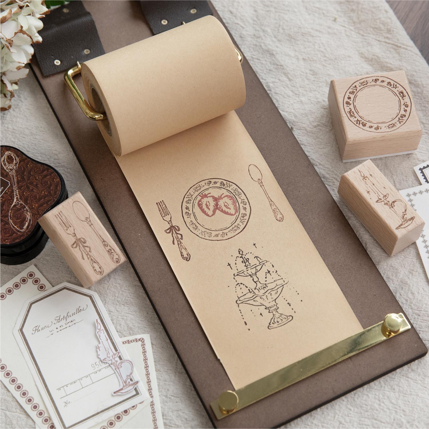 Sello de madera con diseño de  - Art Craft Activities reseña y precio