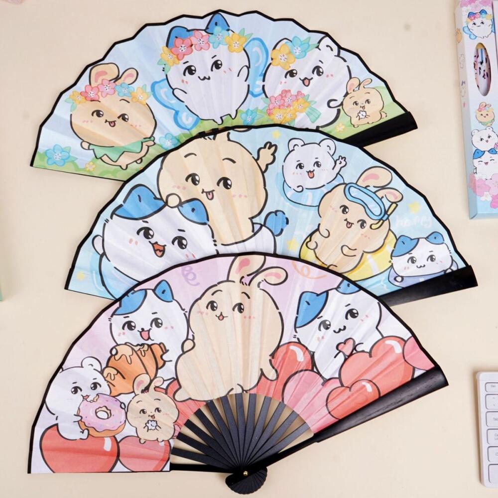 Abanico Plegable Kawaii Chiika - Art Craft Japan reseña y precio