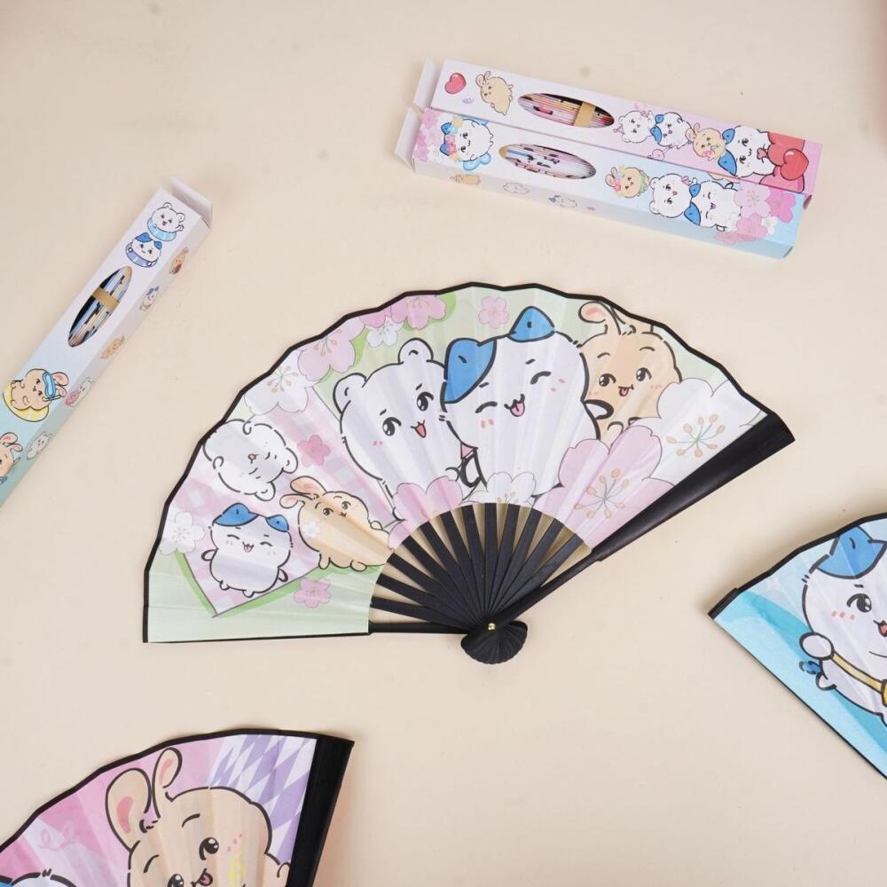 Abanico Plegable Kawaii Chiika - Art Craft Japan reseña y precio