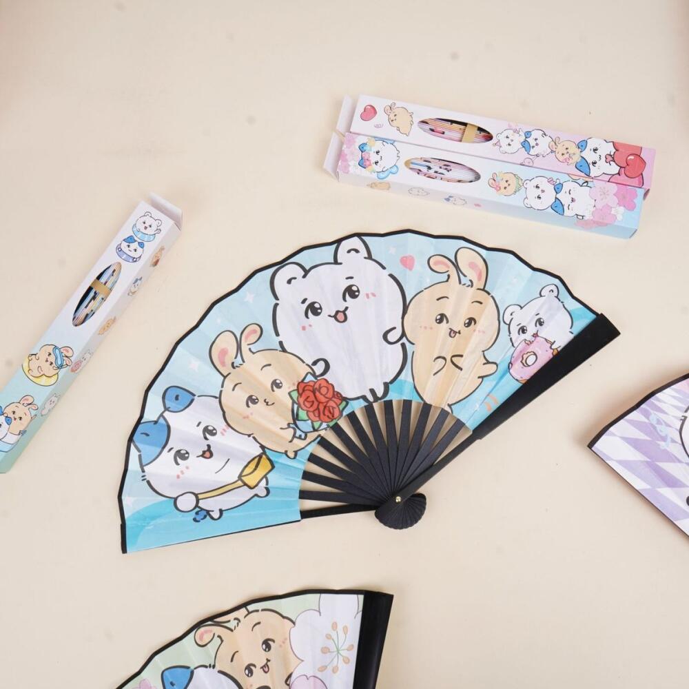 Abanico Plegable Kawaii Chiika - Art Craft Japan reseña y precio