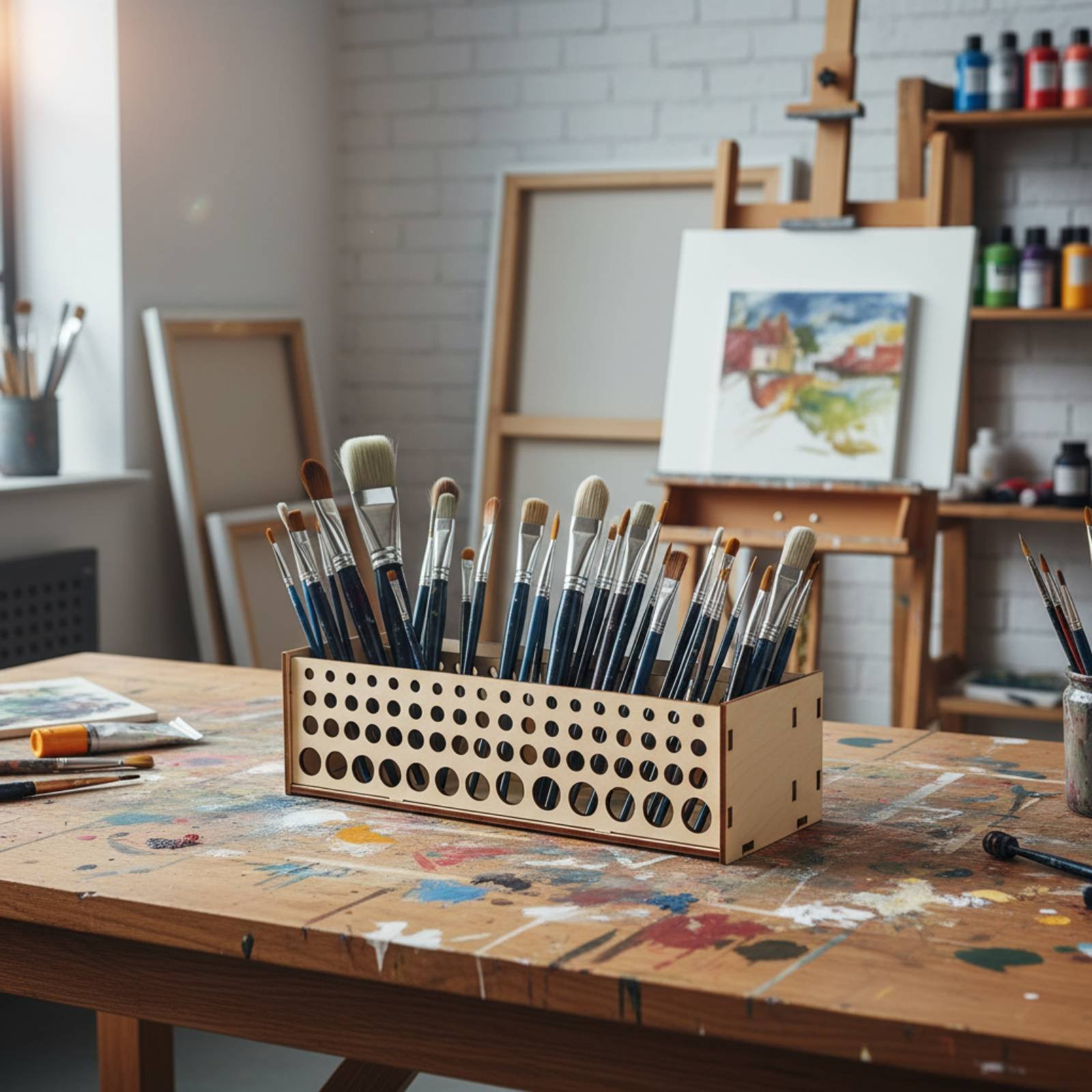 Soporte para Pinceles de Mader - Art Craft And Design reseña y precio