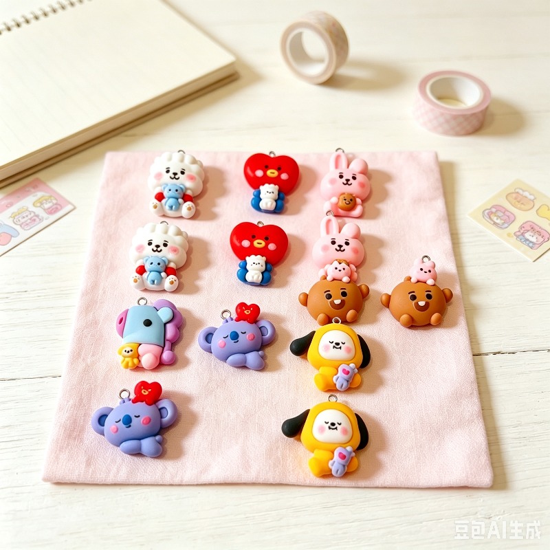 10 piezas de dijes de resina K - Art Craft Items reseña y precio