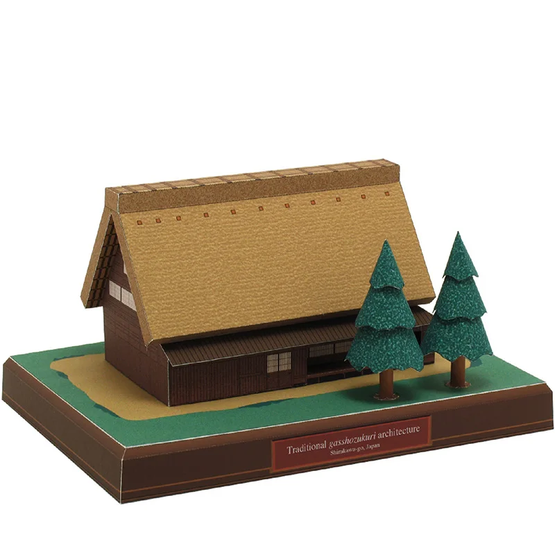 Japón cabaña Gasshozukuri Mini - Art Craft Japan reseña y precio