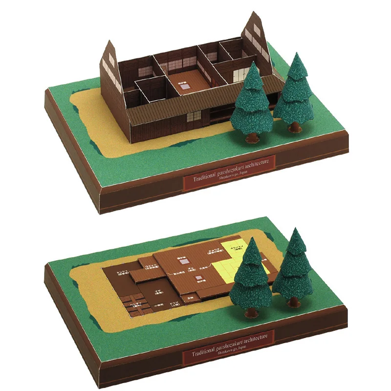 Japón cabaña Gasshozukuri Mini - Art Craft Japan reseña y precio