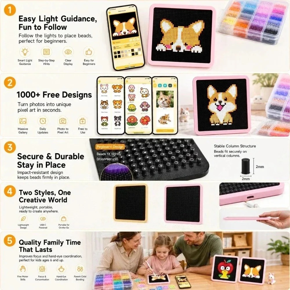 Panel de Luces LED Pixel Contr - Art Craft App reseña y precio